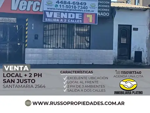 Venta local y viviendas San Justo