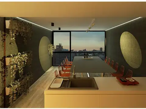 Departamento 2 ambientes con 2 baños