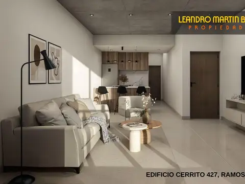 Departamento 2 ambientes con 1 baño