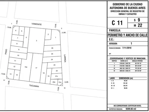 Terreno en Venta de 342,0 m2