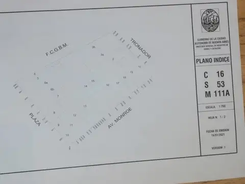 Avenida  MONROE 4095 y PLAZA 2511 4000