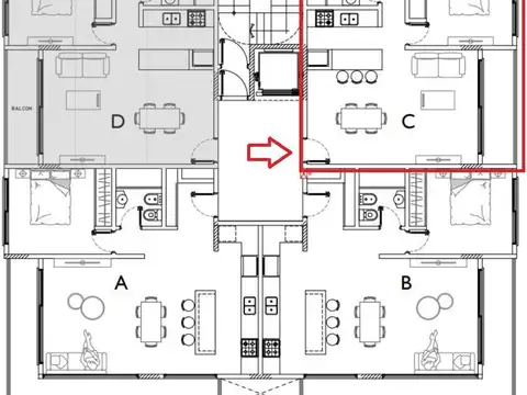 Departamento en Venta al Noroeste