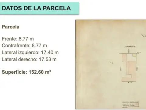 Terreno en Venta de 153,0 m2