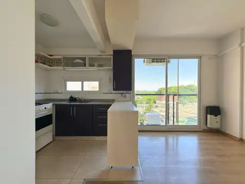 Departamento de 2 ambientes con 2 balcones