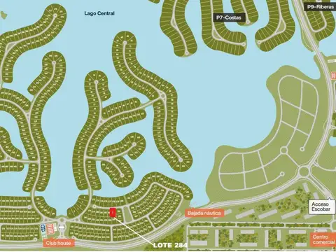 Lote interno en Amarras - Puertos del Lago - Escobar