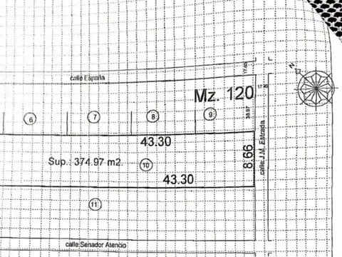 Terreno en Venta de 748,0 m2