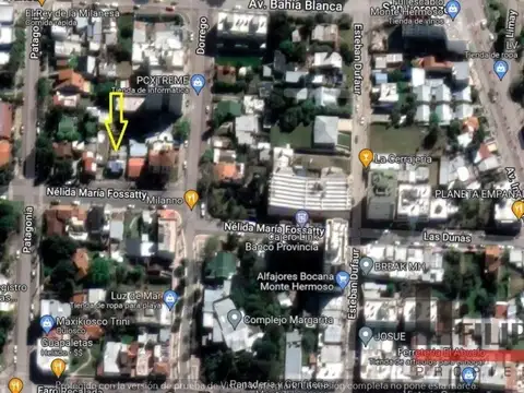 Terreno en Venta 20  mts Fondo