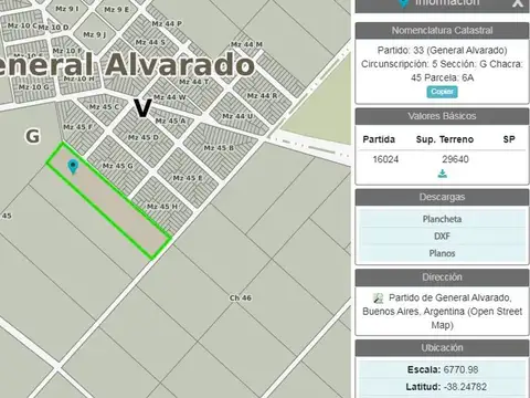 VENTA CHACRA/CAMPO 2,96 HECT SANTA IRENE  MIRAMAR