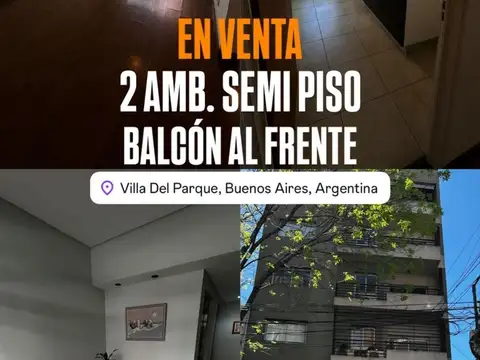 2 AMBIENTES SEMI PISO AL FRENTE CON BALCON