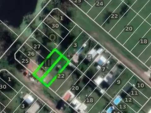 Terreno en Venta 20  mts Frente