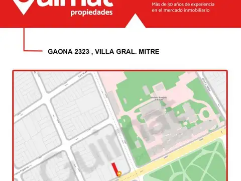 Terreno en Venta en Villa General Mitre, USD 680.000