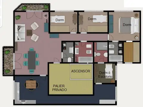 Departamento en Venta de 3 dormitorios