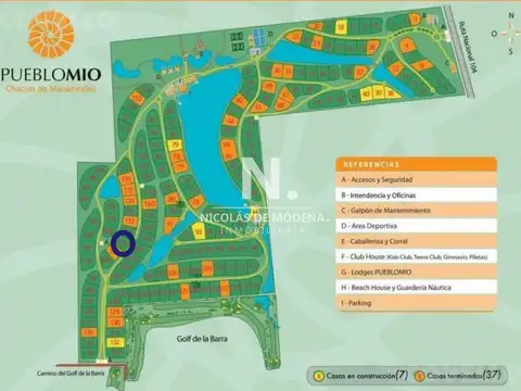 Terreno en venta en barrio cerrado Pueblo Mio. Manantiales.