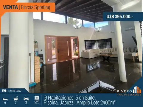 Venta-Importante Casa 6 dormitorios-Fincas Sporting