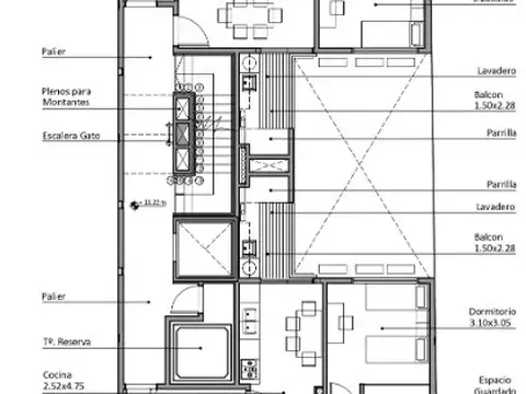 Departamento en Venta de 3 ambientes