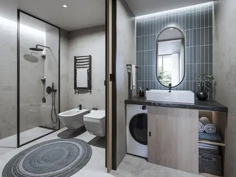 Departamento 2 ambientes con 1 baño