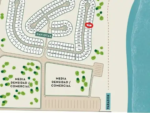 Lote en 1ra linea - barrio Gaviotas = Costa Dunas