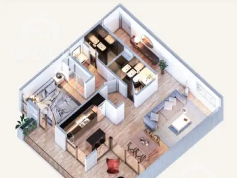 2 Ambientes con Balcon corrido en Parque Patricios! Full Amenities!