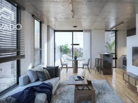 2 Ambientes con Balcon corrido en Parque Patricios! Full Amenities!