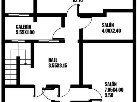 Depto Tipo Casa 4 ambientes con 1 baño