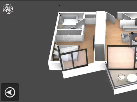 Departamento en Venta de 1 dormitorio