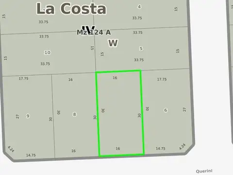 Terreno en Venta de 480,0 m2