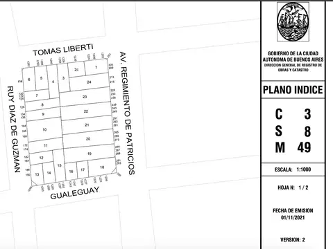 Edificio en Venta  sobre Av. Patricios