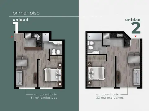 Departamento en Venta de 1 dormitorio