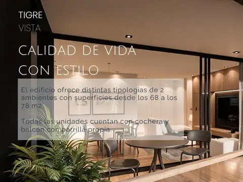 Departamento en Venta de 2 ambientes