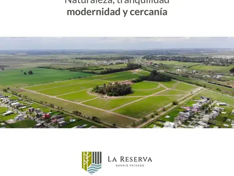 VENTA TERRENO EN BARRIO PRIVADO LA RESERVA