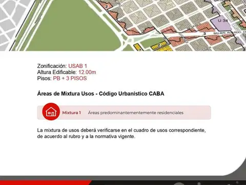 Terreno en Venta en Nuñez, USD 280.000