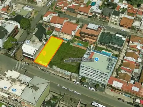 Lote 360 m² c/ 12 m de frente s/Avenida - Ramos Mejia