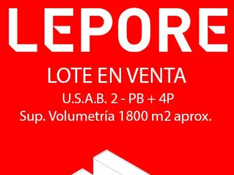 lote para 1.300 m2 vendibles