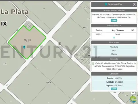 Lote 2 hectáreas en Villa Elvira