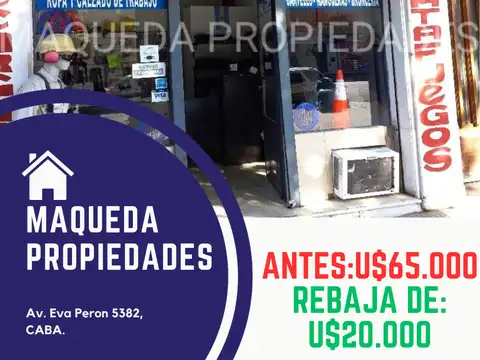 LOCAL SOBRE AV.EVA PERON