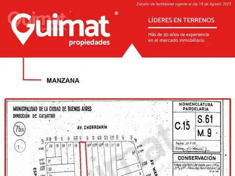 Terreno en Venta en Paternal, USD 460.000