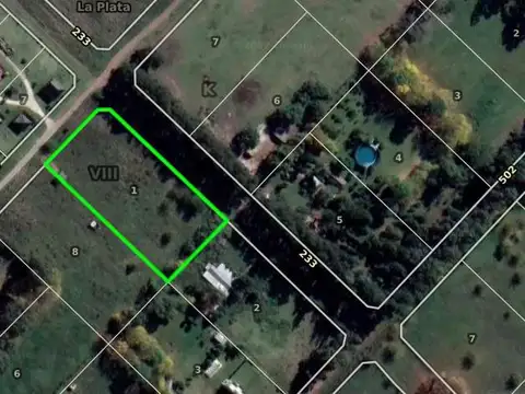 Terreno en Venta 100  mts Fondo