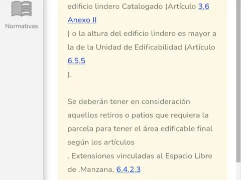 Terreno en Venta 25,67  mts Fondo