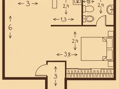 Departamento en Alquiler Apto profesional