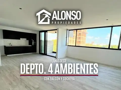 DEPARTAMENTO DE 4 AMBIENTES con COCHERA - EN LANUSITA