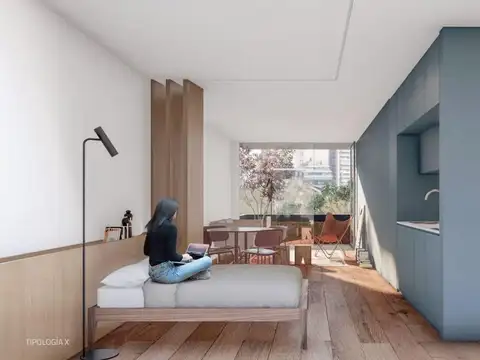 Venta departamento monoambiente Saavedra en pozo