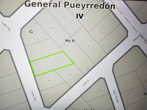 VENTA LOTE 970 m2 BARRIO SANTA ISABEL