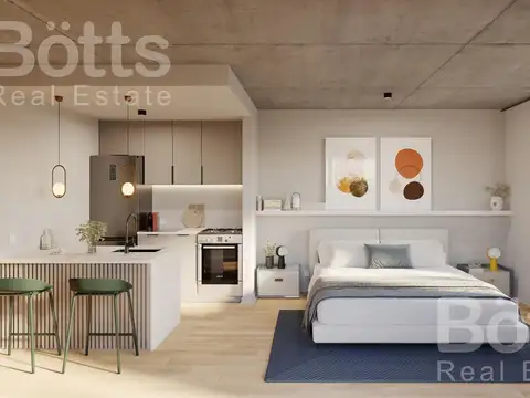 Departamento Monoambiente con 1 baño