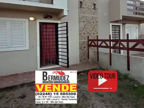 Duplex venta 3 amb Mar del tuyu calle 4 entre 80 y 81