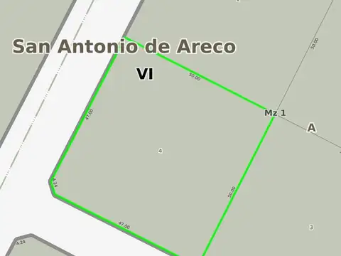 Terreno en Venta de 2495,5 m2