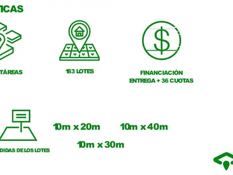 LOTEO NUEVO SEPTIEMBRE SANTO TOME - 400m2