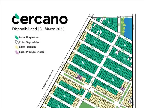 Terreno en barrio abierto "cercano" San Lorenzo - Ricardone