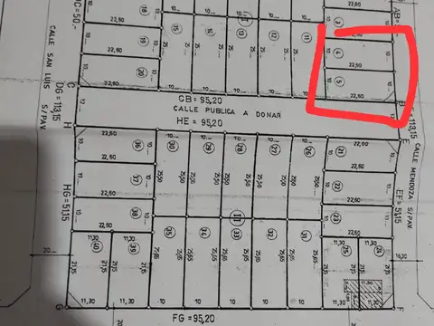 Terreno en venta en San Carlos Centro Santa FE ;Calle Mendoza 700