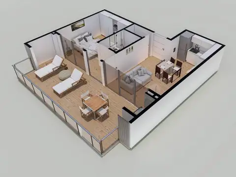 Departamento en Venta de 1 dormitorio