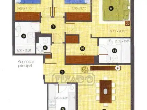 Departamento en Venta de 4 ambientes
